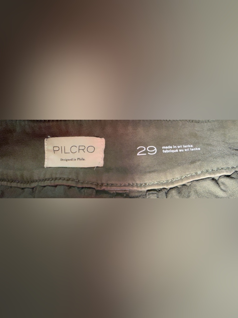 Pilcro Olive Wide Leg Cuffed Pants size 29 - Picture 4 of 4